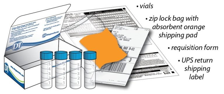 H. pylori stool test kit.