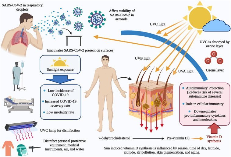 Sunlight may lesson the severity of COVID