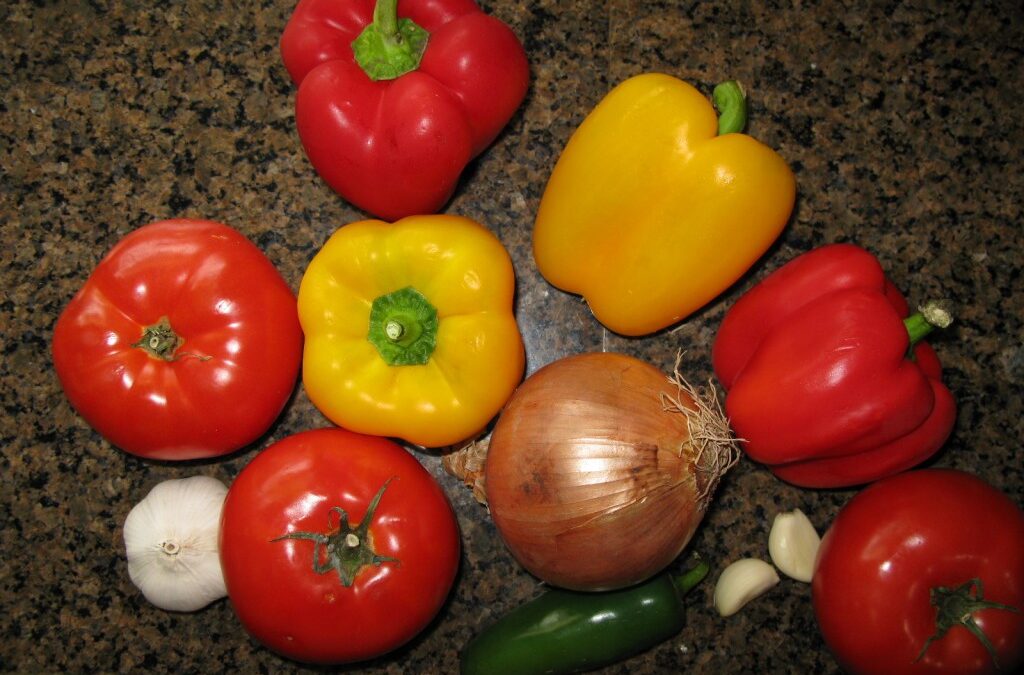 Roasted Tomato, Red and Yellow Bell Pepper Soup